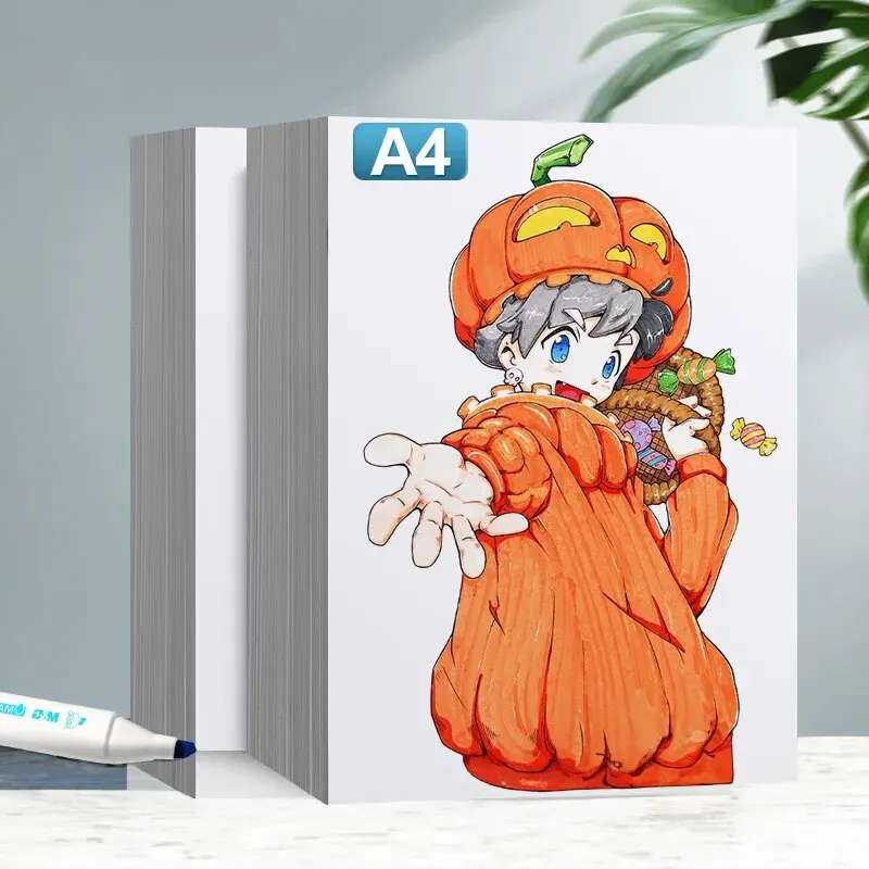 M&G 50 Sheets Marker Paper A4 Marker Pen Special Paper for School Students Kids Girls Handwriting Painting Sketching 5