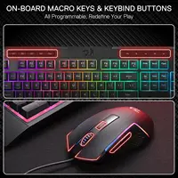 Redragon S151 Gaming Keyboard & Mouse Combo, 104 Keys K525 Wired RGB Membrane Keyboard and 10000 DPI Wired M616 Gaming Mouse - Image 5