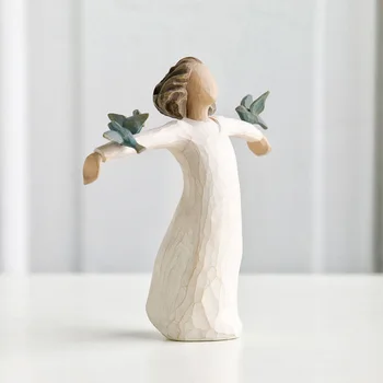 Oiseau et homme noël mariage Bible Thanksgiving anniversaire cadeau décorations famille cadeau sculptures et décorations 1