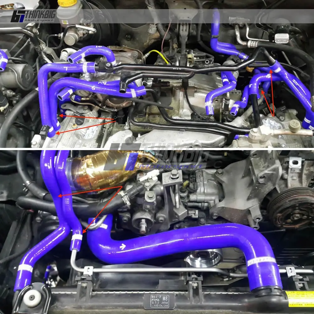 シリコンラジエーターホースキット 2003-2009 スバル レガシィ B4/BP5