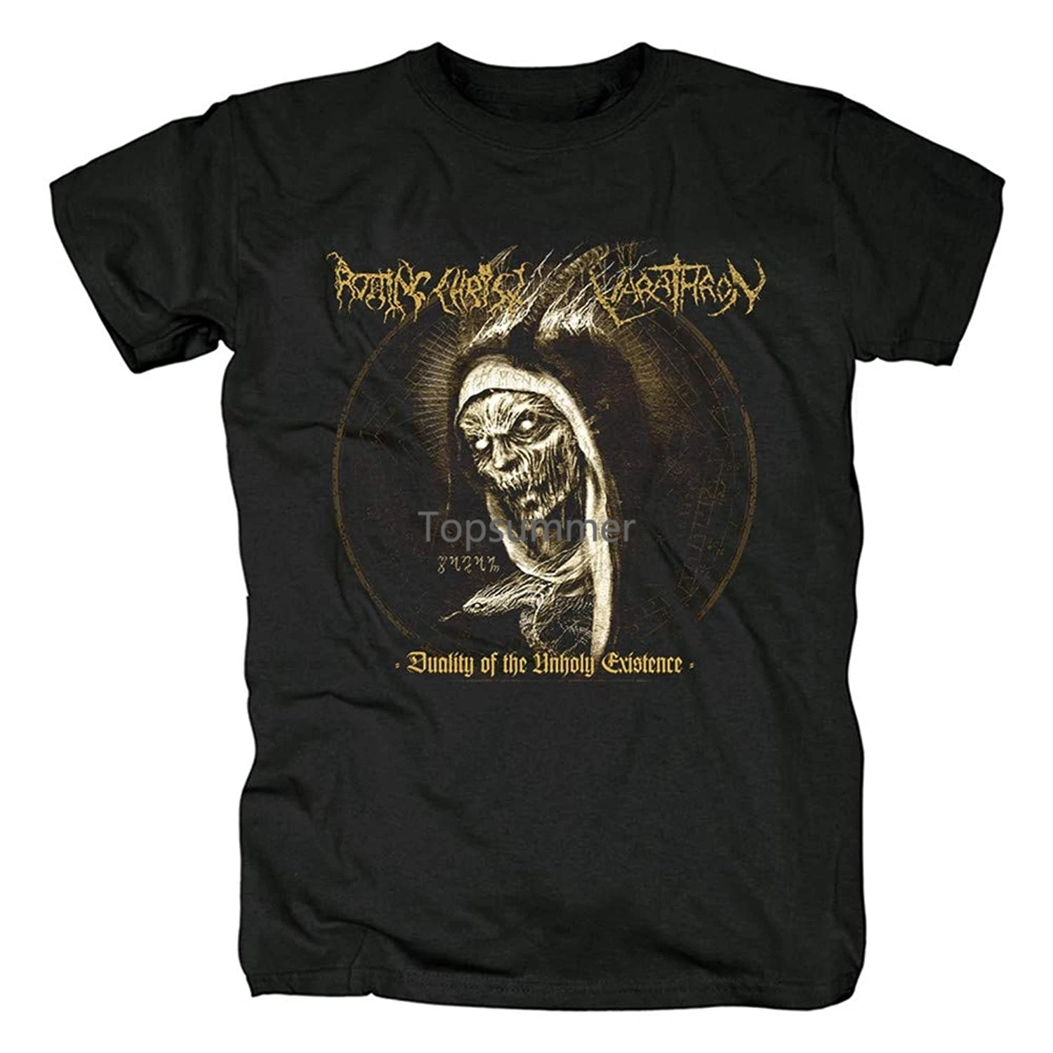

Men'S Tshirt Short Sleeve Shirt Rotting Christ Rock Tee Women Hiphop Shirts(5)