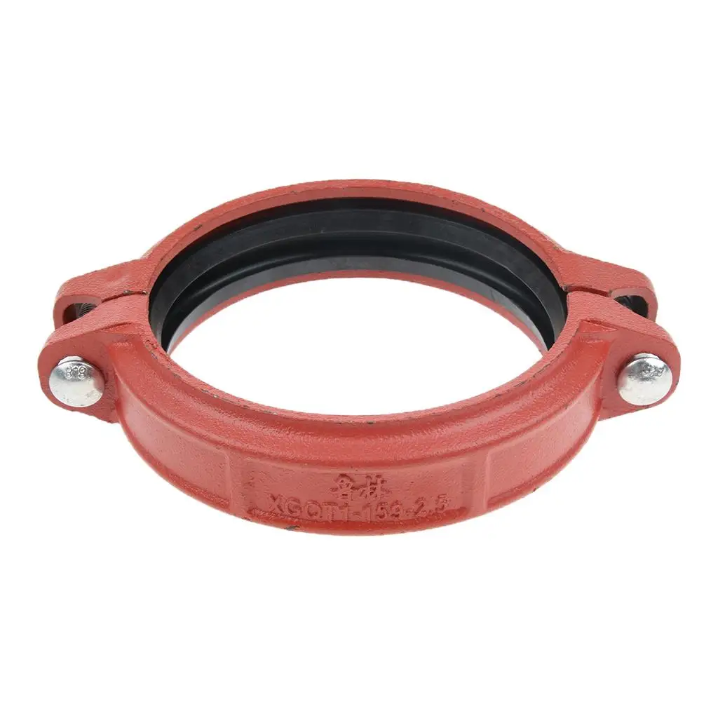 Rigid Fire Sprinkler Grooved Couplings Clamps Connector 60-165mm 8 Size