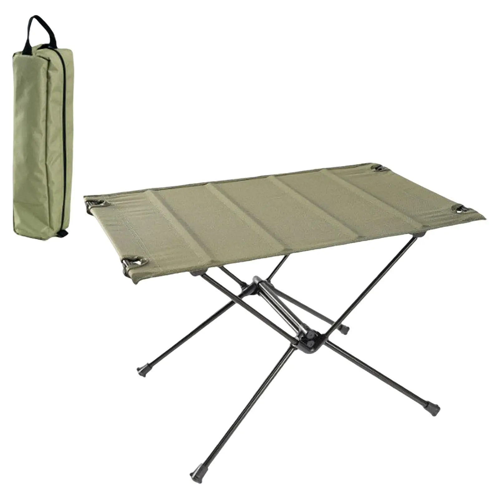 Foldable Camping Table Aluminum Alloy with Carry Bag Camping Desk Outdoor Table for Travel Garden BBQ Fishing Backpacking