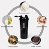 3 Layers Shaker Protein Bottle Powder Shake Cup Water Bottle Plastic Mixing Cup Body Building Exercise Bottle 2