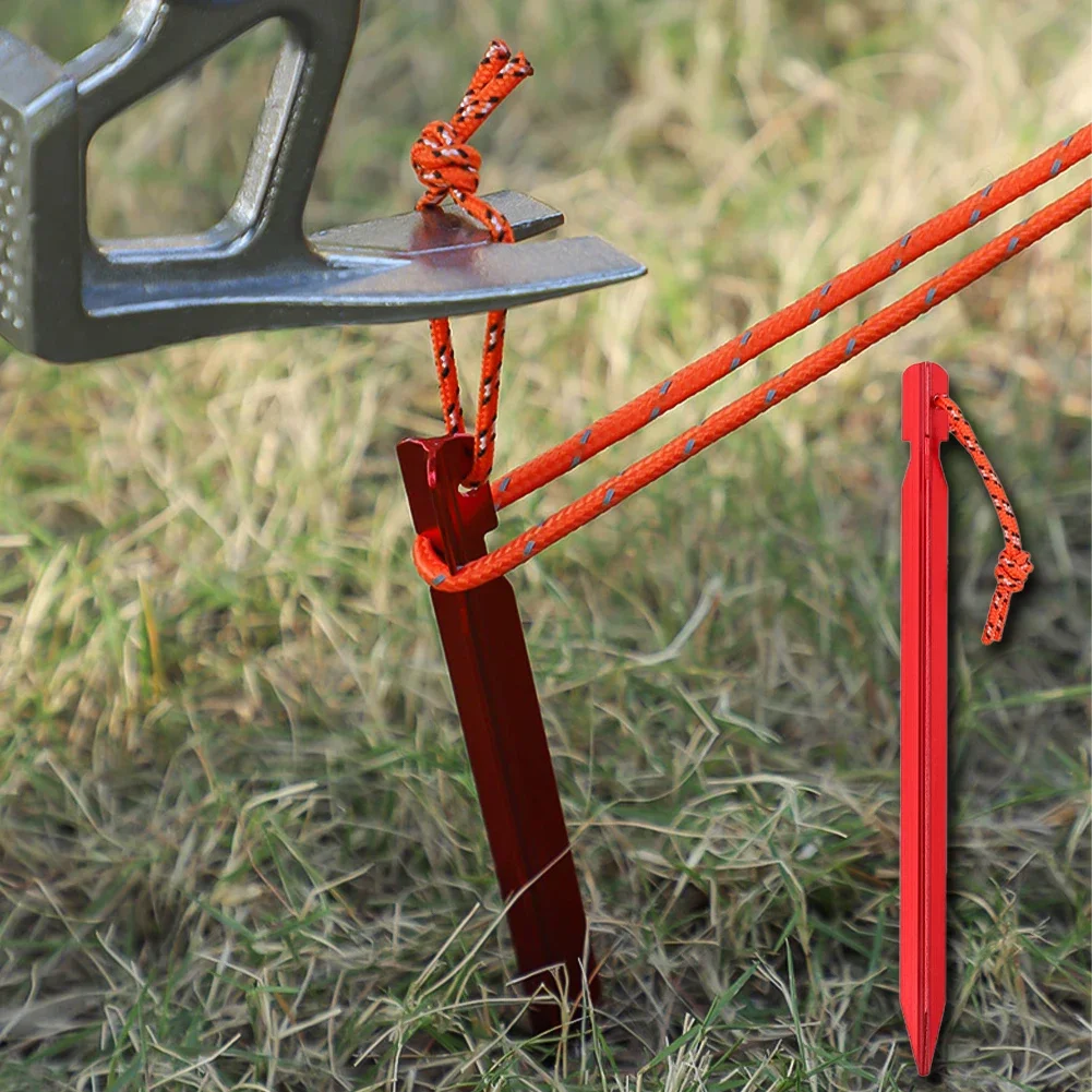 1Pc Camping Tent Pegs Stakes Nails for Hard Snow Floor Outdoor Accessories Shelter Equipment Supplies Hiking Tourist Ground Peg