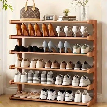 Bamboo Shoe Storage Rack 1