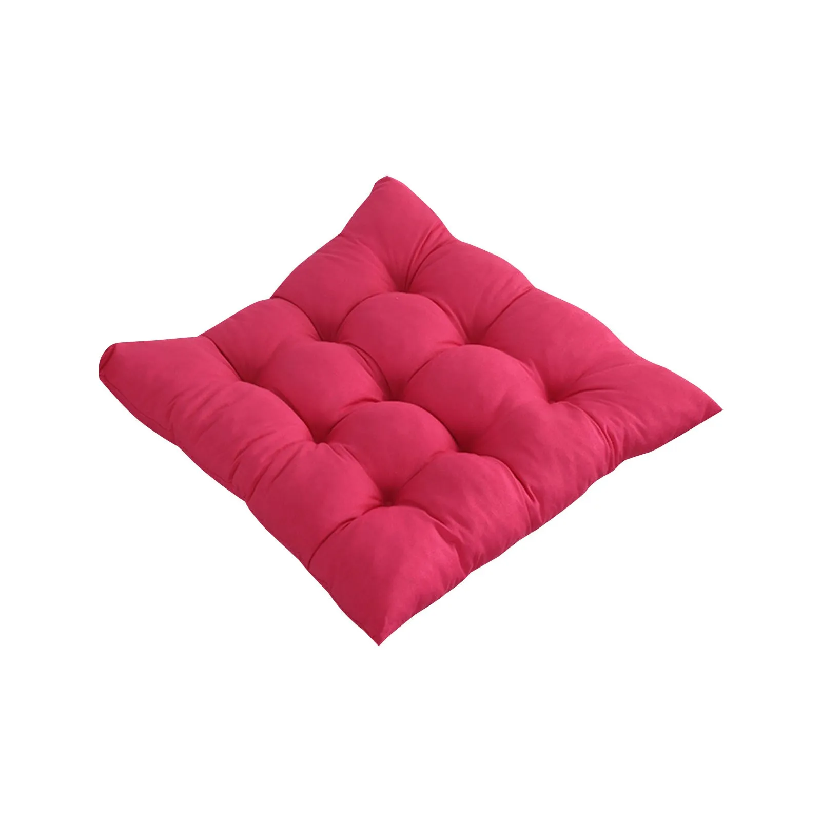 Solid Chair Cushion Square Mat Cotton Upholstery Soft Padded Cushion Pad Office Home Or Car Garden Sun Lounge Seat Cushion 4