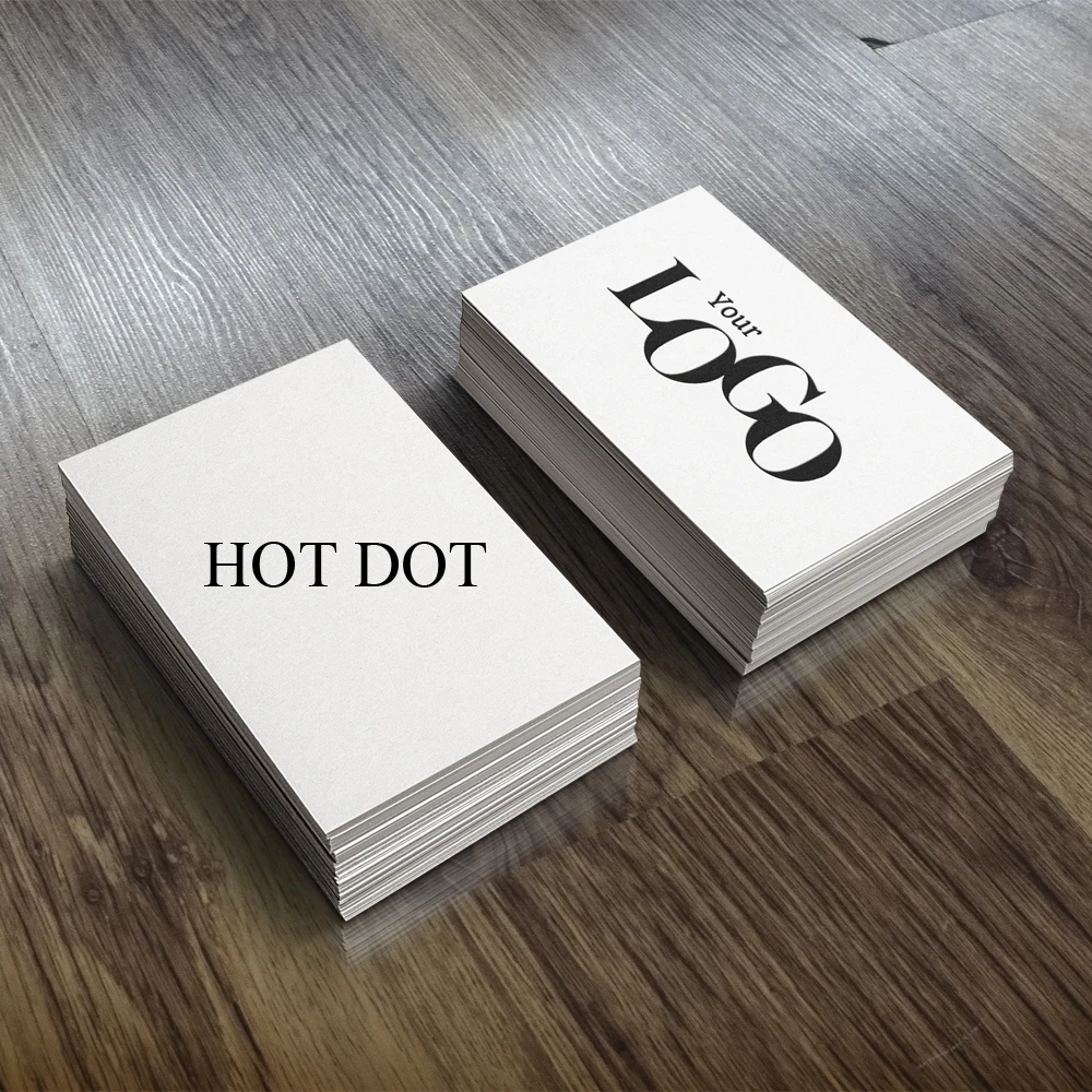 free design 100 pcs hot stamping embossingand text double sided 300g business cards thank Information card you card