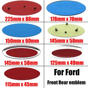 Auto Front Hood Emblem Auto Rear Trunk Badge Aufkleber für Ford Logo Fokus  Fiesta Smax Fusion Mondeo Mk4 Transit Mk6