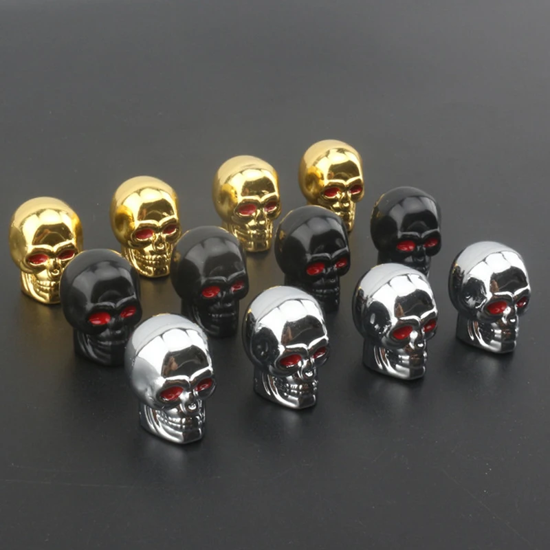 Skull Design Tire Valve Caps