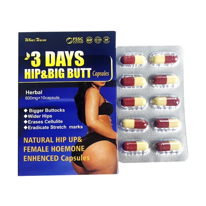 1 Pc 3-day Hip Big Butt Capsule Health Food Eradicate Stretch Marks Increase Hip Lifting Tightening buttock enhancement pills