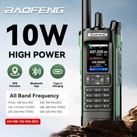 Baofeng UV-32 Walkie Talkie UV32 Multi Band 10W GPS Two Way Radio Type-C Charging Bluetooth Copy Frequency 1