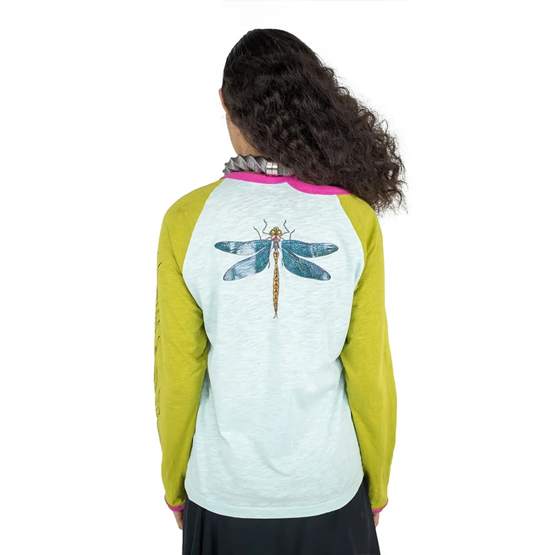 Heavenkiko Y2K Double Head Bear Thin Long Sve T-irt Men's Bamboo Cotton Printed Casual Summer Top round Ne Mid-Length