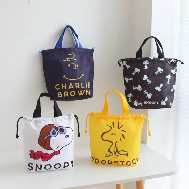 Snoopy Charlie Brown Oxford Kordelzug Tasche Tragbare Mode