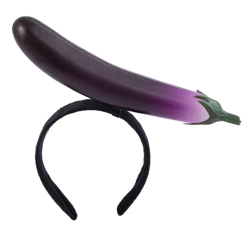 Simulation eggplant headband
