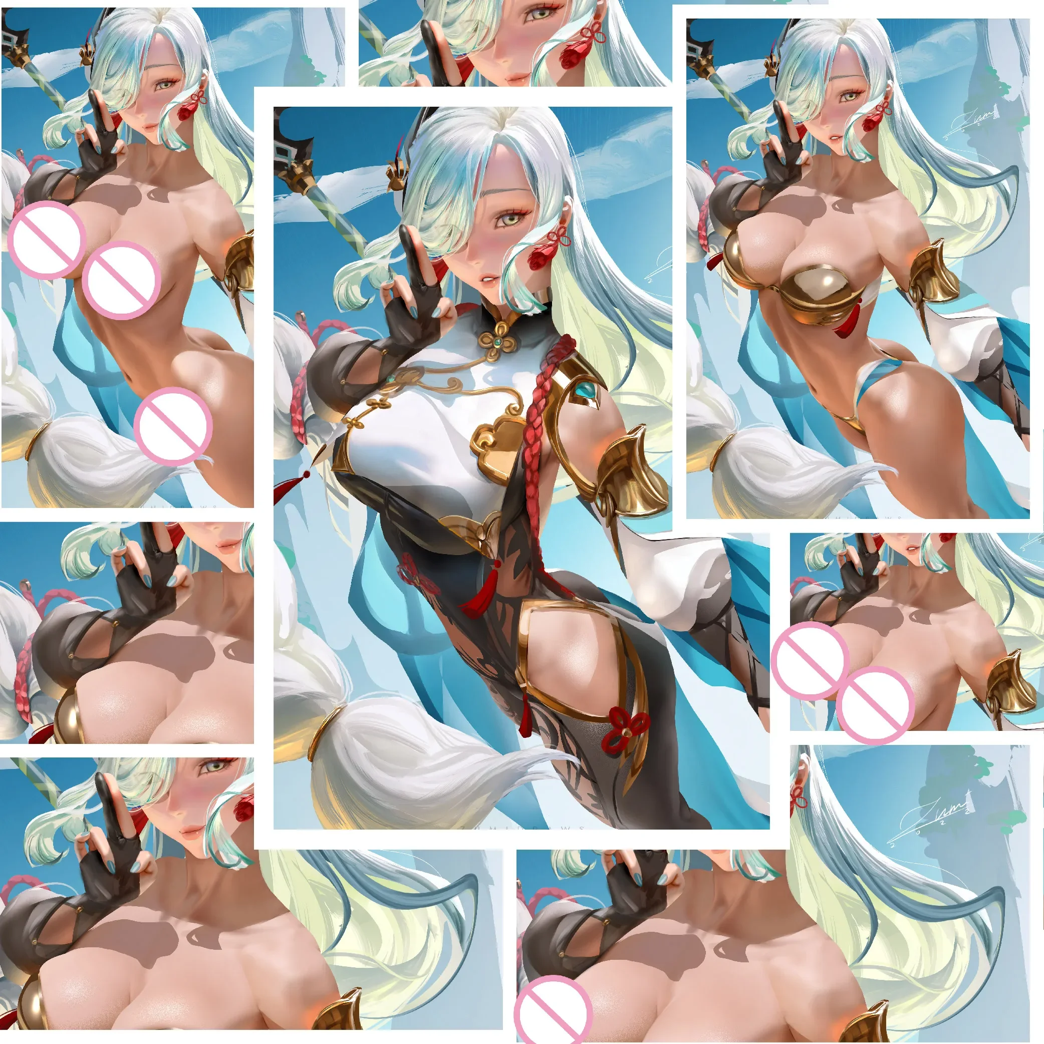

Anime-sexyA Sexy Anime Beauty Sticker Illustration Naked Uncensored Adult