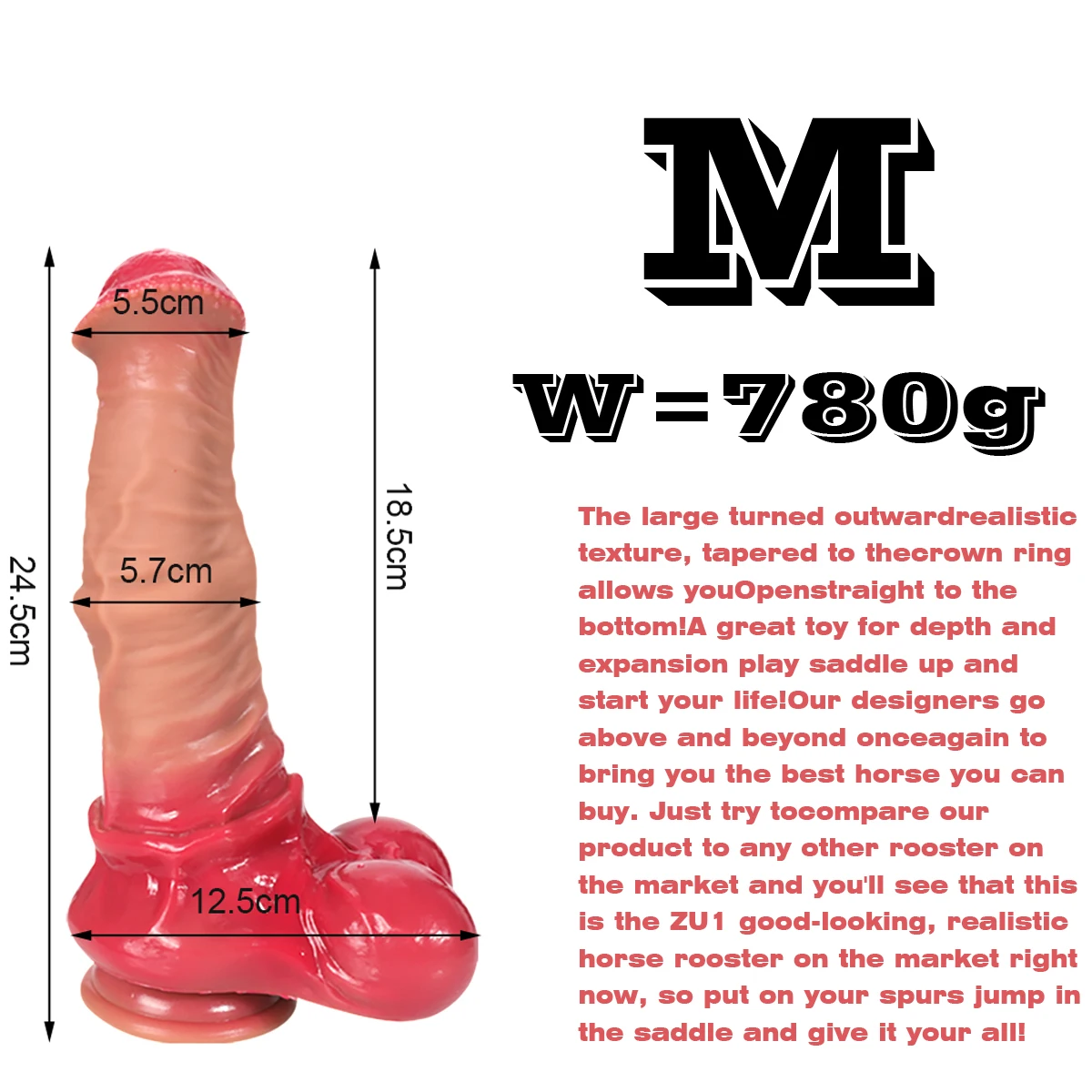 Consolo Realista Cavalo Dilatador Dildo Equino Horse Desire