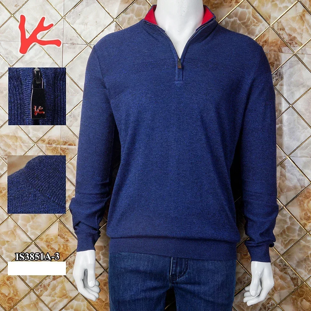 

BILLIONAIRE BLSK CPRT Sweater Cashmere men's 2024 new warm autumn winter Casual knitting High collar zipper big size M-4XL