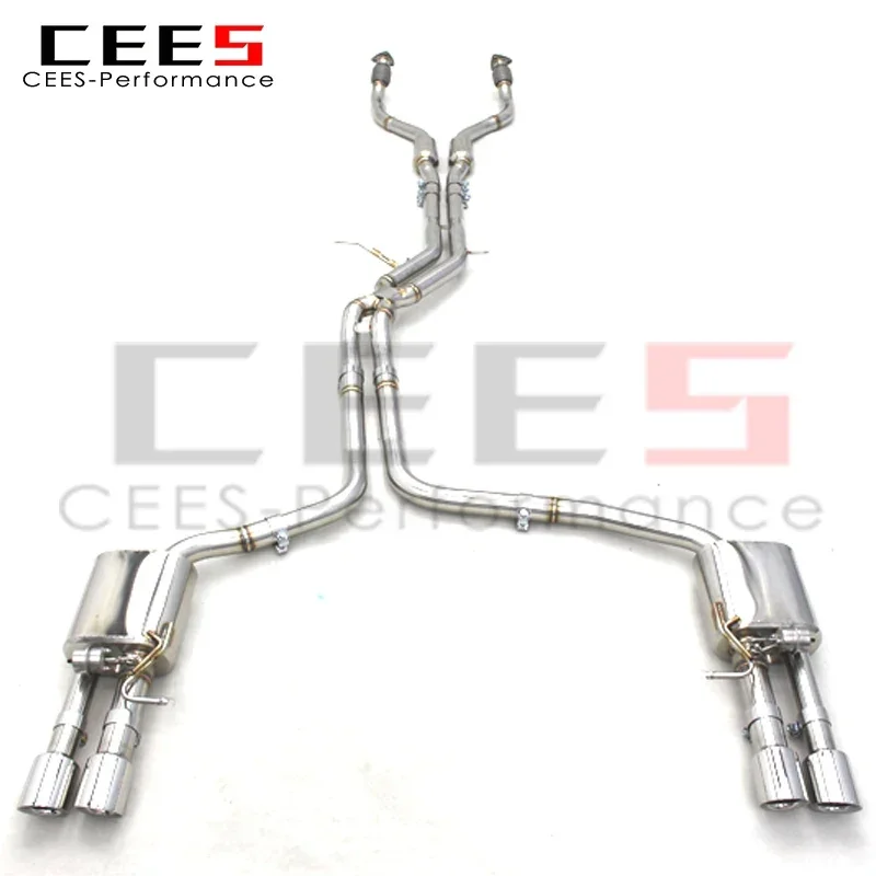 

CEES Sport Catback Exhaust Pipes for Audi A7 C7/C8 3.0T 2012-2023 Stainless Steel Escape Muffler Car Exhaust System