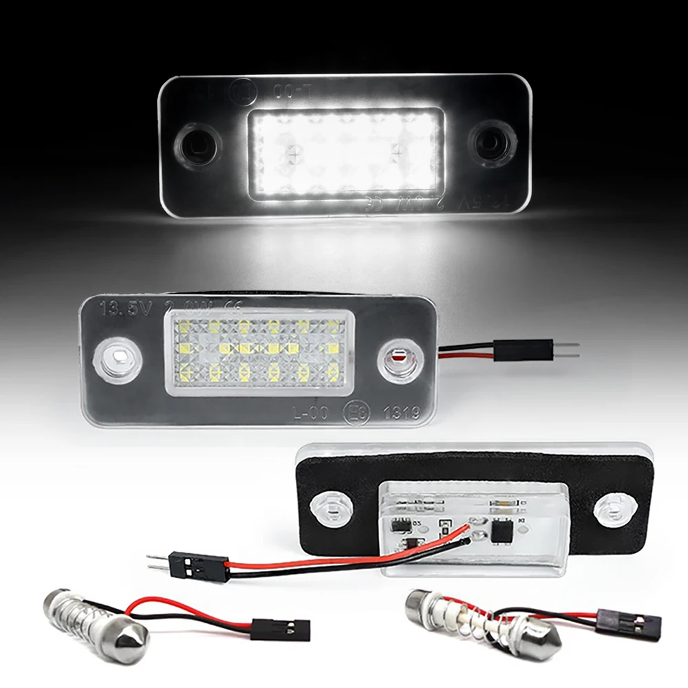 NSLUMO 2X Number License Plate Lights LED Number Plate Lamps For Au/di A1 S1 A3 S3 RS3 A4 A5 A6