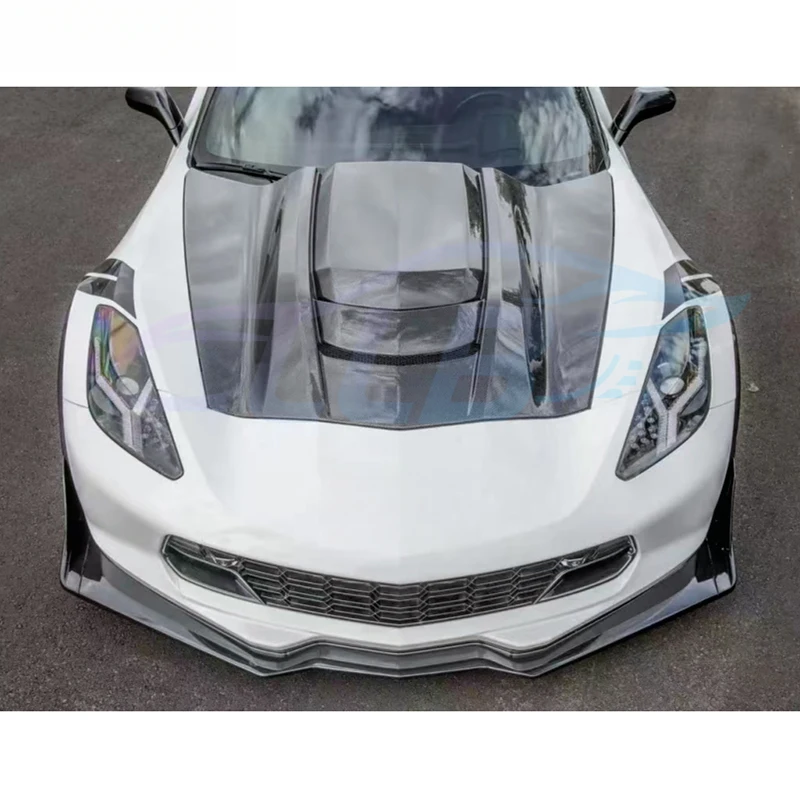 코르벳 C7 ZR1 카본 파이버 프론트 후드 카본 파이버 자동차 엔진 후드