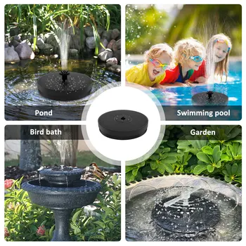 Color LED Solar Fountain With Nozzles - Image 6