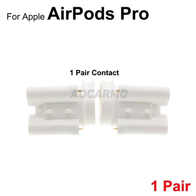 Aocarmo 1 Pair for Apple AirPods Pro Battery Compartment Headphone Charging Contact Replacement Parts