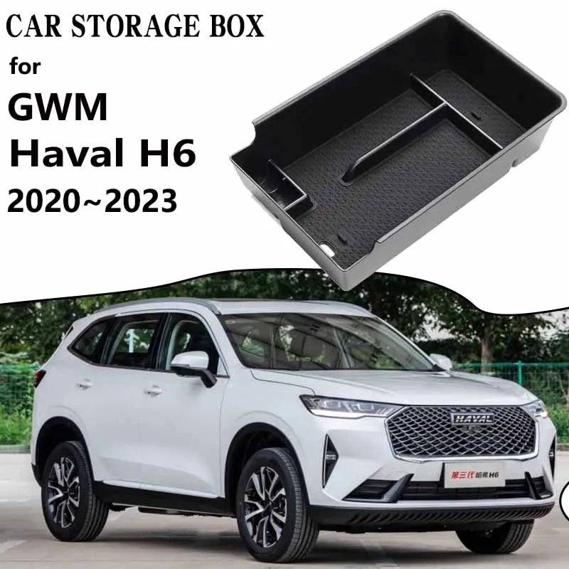 

Для Great Wall Haval H6 GWM 2020 ~ 2023 2021 2022, автомобильный контейнер для хранения, подлокотник, органайзер, контейнер центральной консоли, аксессуары для всякой всячины