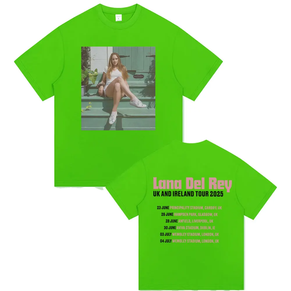 Lana Del Rey UK and Ireland Tour 2025 T-shirt Men Women Hip Hop