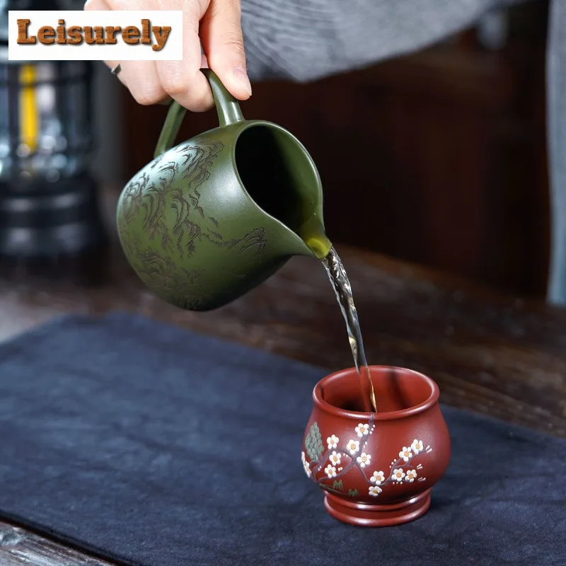 270ml Yixing Zisha Tea Pitcher Tea Divider Serving Cup Cha Hai Dispenser Household Justice Cup Fair Mug Tea Items Accessories