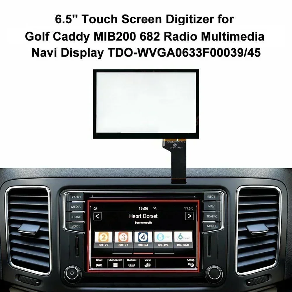 Skoda MIB2 MIB STD2 라디오 멀티미디어 Navi 6.5 ''터치 스크린 디지타이저 네비게이션 화면 Golf 6R CC GLI For Passat