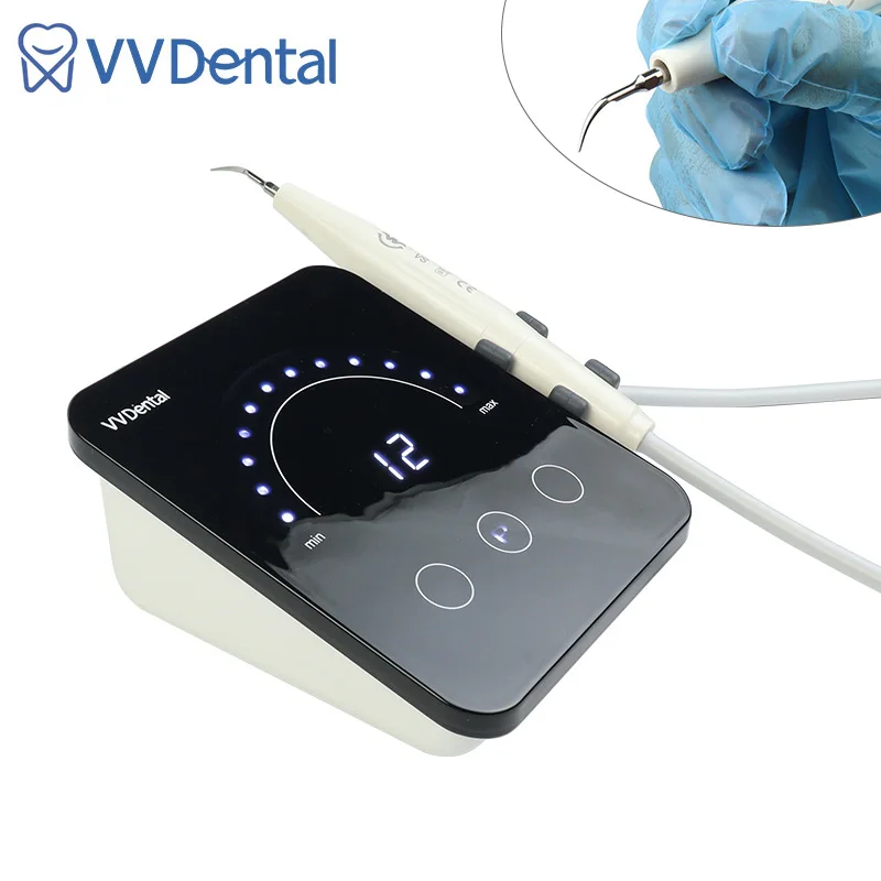 

VVDental Machine Ultrasonic Scaler with Handpiece Tips For Scaling Periodontics Endodontics Oral Cleaning Dental Calculus Smoke