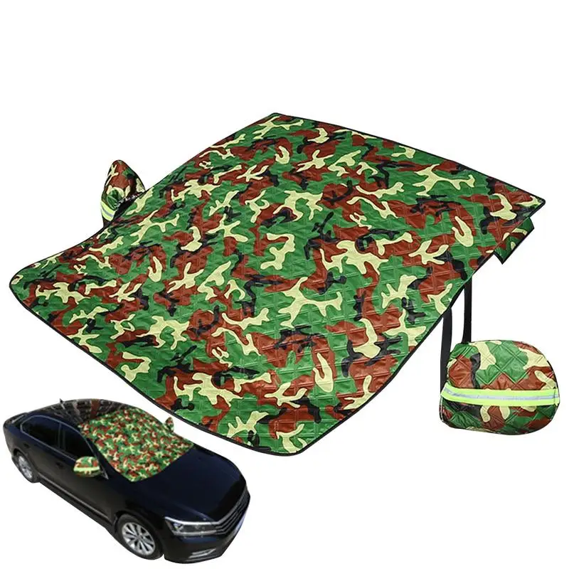 

Чехол на лобовое стекло автомобиля, защита от холода и солнца, с боковыми зеркалами