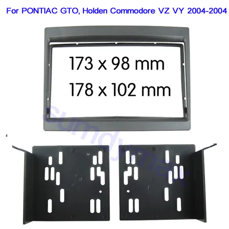 Doppio Din Car Fascia Radio Panel Per Pontiac Gto 2003-2007 Holden Commodore Car Radio Frame Dash Fitting Kit Installa Lunetta