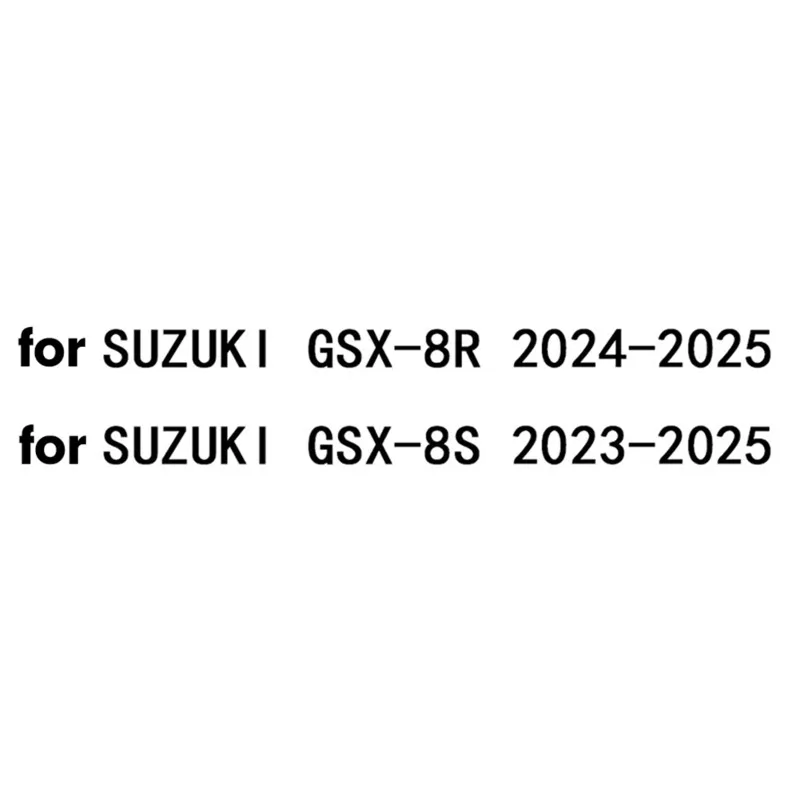 GSX-8S/R 2023-2025용 오토바이 번호판 홀더(통합 방향 지시등 포함)-액세서리