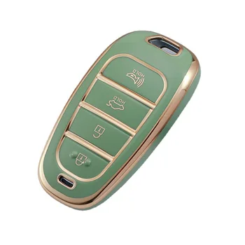 Custodia per chiave Auto in Tpu a 4 pulsanti per Hyundai Santa Fe Tucson 2022 NEXO NX4 Atos Solaris Prime portachiavi accessori Auto 4 Custodia per chiave Auto in Tpu a 4 pulsanti per Hyundai Santa Fe Tucson 2022 NEXO NX4 Atos Solaris Prime portachiavi accessori Auto - Custodia per chiave Auto in Tpu a 4 pulsanti per Hyundai Santa Fe Tucson 2022