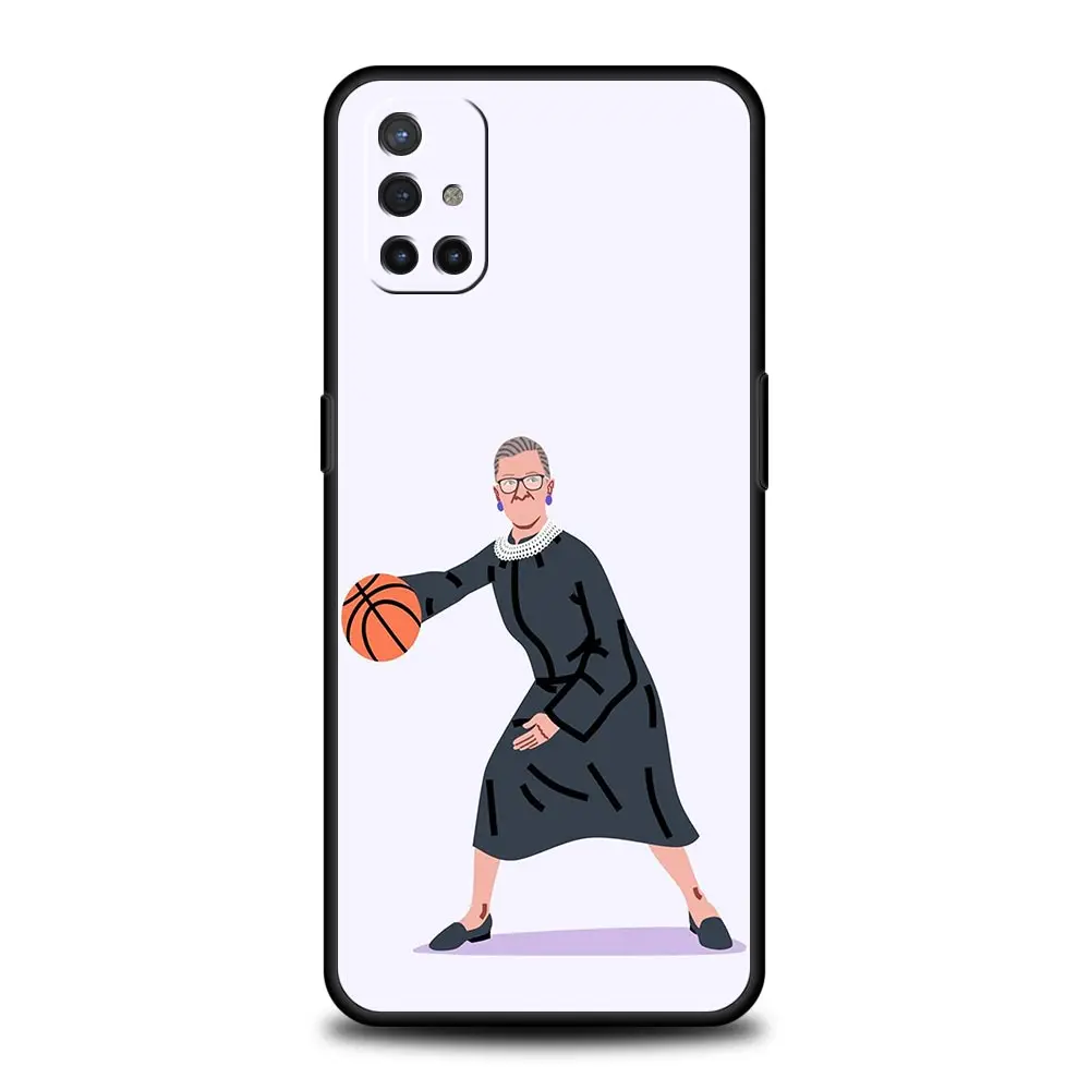 Playful Basketball Art Phone Case - Black Cover