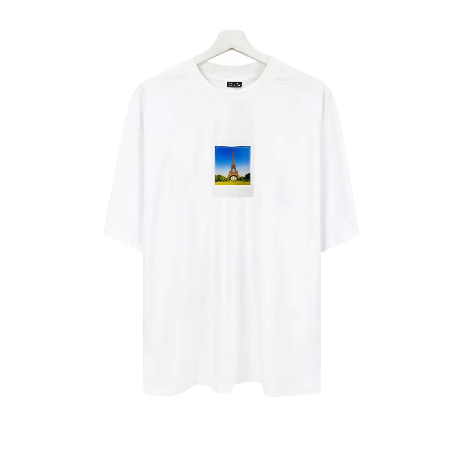 

Marcelo Barrett Unisex Oversized White Black Paris By Day Tight T-Shirt Men's Cotton T-shirt Women T SHIRTS|Streetwear 55424