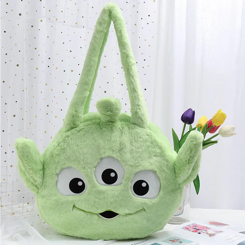 

Original Disney Anime Kawaii Toy Story Alien Plush Toy Large-capacity Shoulder Bag Cute Plushies Cartoon Handbag Doll Toys Gifts