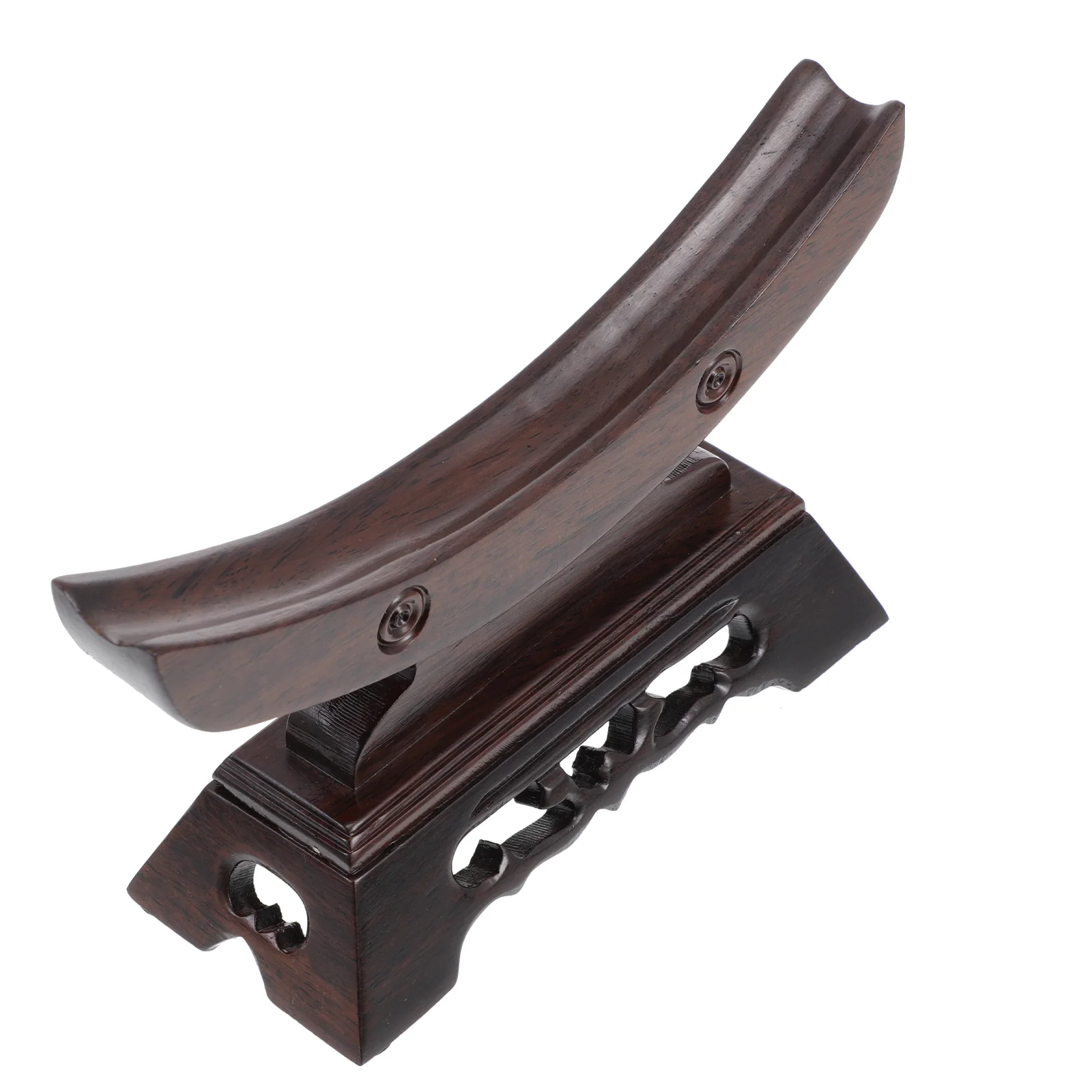 

Desktop Stand Wood Samurai Katana Wakizashi Tanto Holder Stand Dispaly Wand Holder ( As Shown )