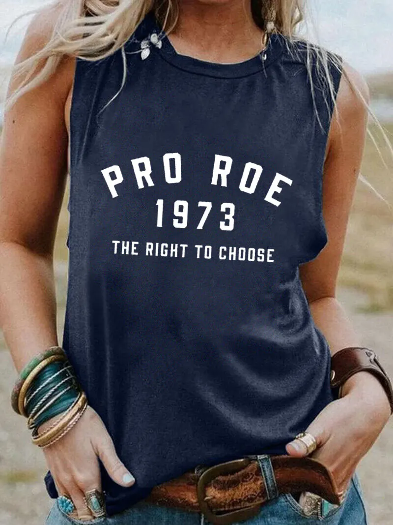 

Футболка женская без рукавов, с надписью «My Body My Choice»