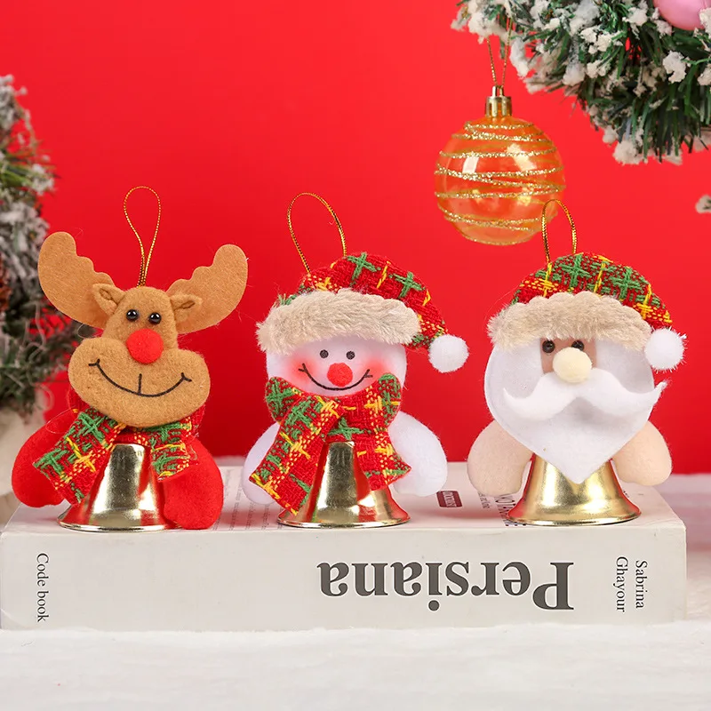 Christmas Tree Decorations Cute Deer Snowman Doll Santa Claus Pendant Navidad 2026 New Year Christmas Tree Ornaments Xmas Gift