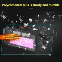 Lunettes de soudage à assombrissement automatique, lunettes interdites, technologie avancée de changement de lumière automatique pour une protection améliorée des yeux, 1PC 6