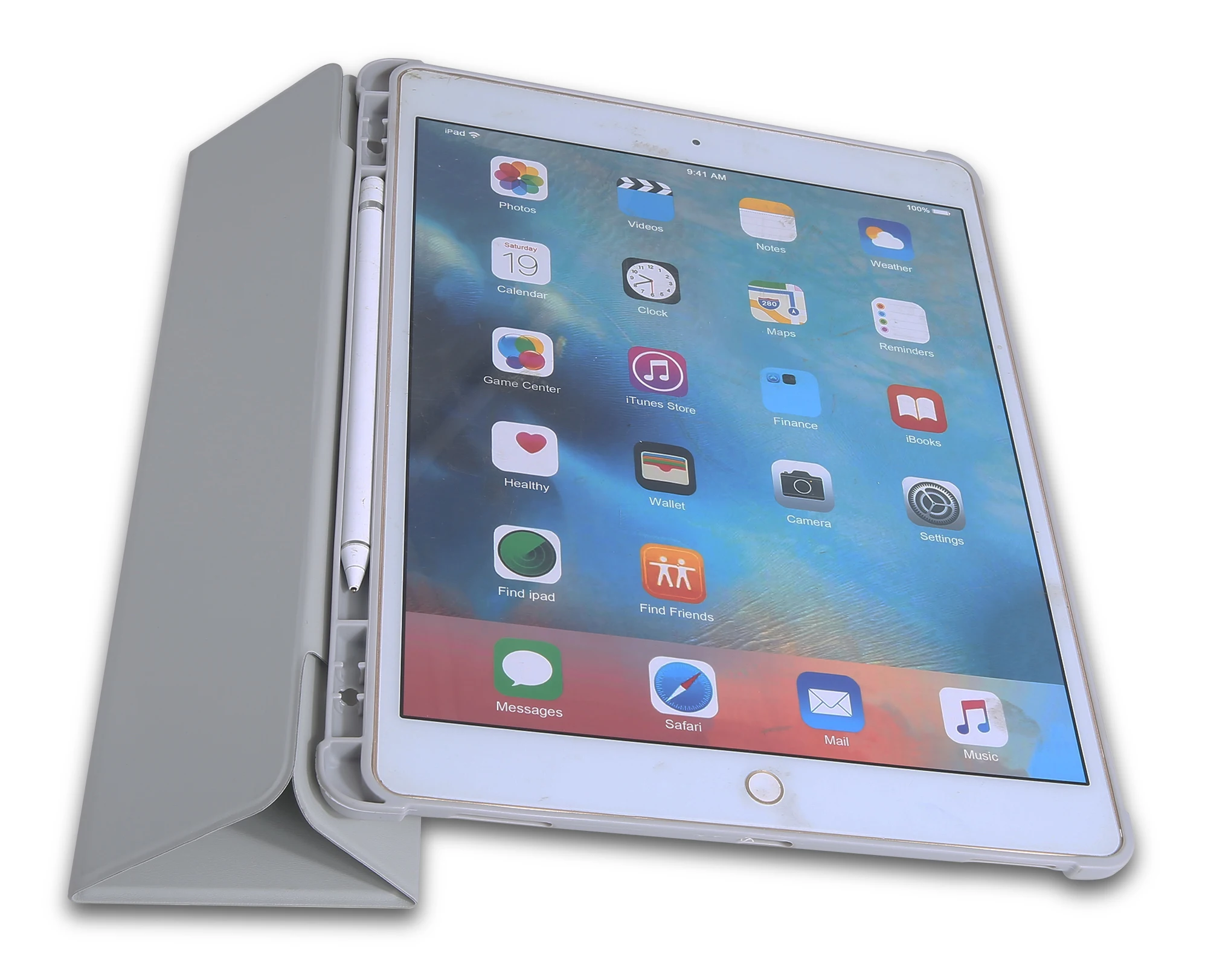 Smart Cover Case with Pencil Holder