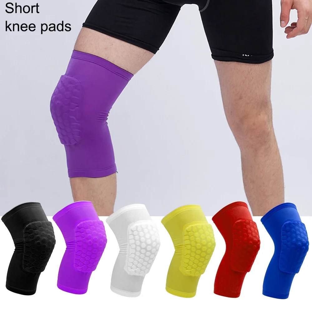 Knee pad Knee support Knee support sleeve Knee brace Knee wraps Knee patch BraceTop 1 PC Honeycomb Knee Pads Strengthen Kneepad Crashproof Antislip Basketball Leg Knee Sleeve Protective Pad Support Guard