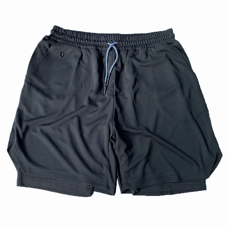 Men's Running Shorts Quick Dry Double Layer Mesh Fitness Leisure Slow Jogging Mobile Phone Shorts Skateboard Sports Long Pants