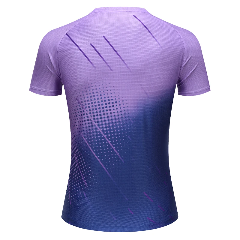Sports Badminton Tee Women Quick Dry Breathable Running Sports Jersey Training Table Tennis Volleyball Gym Print Short Sleeves