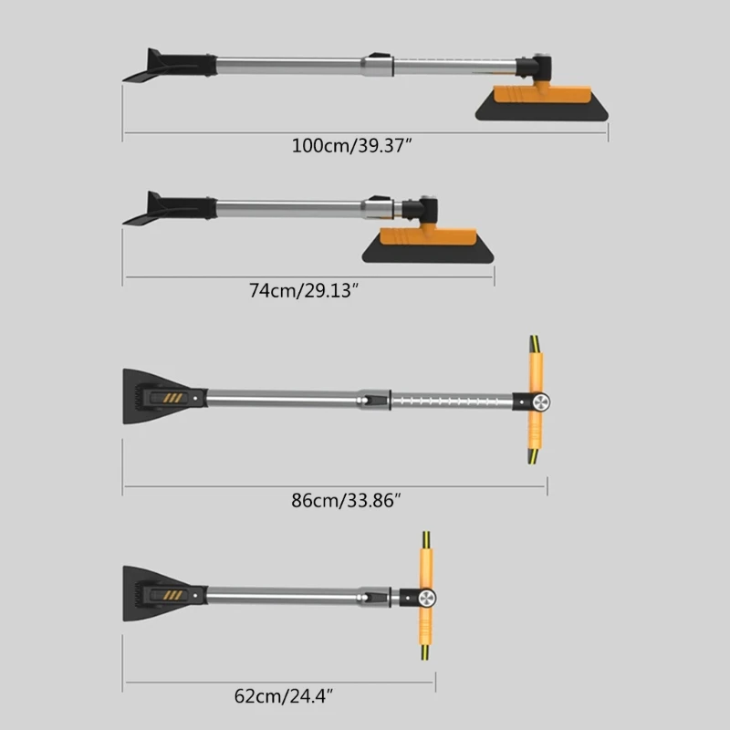 Extendable EVA Snow Shovel Removal Brush Windshield Snow Broom for Car SUV Truck
