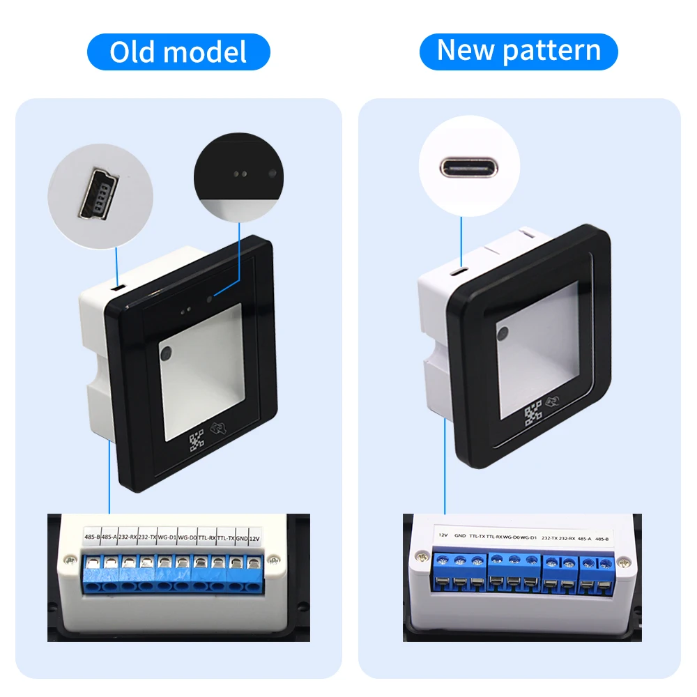 qr code Reader Rfid USB Wiegand Scanner For Access Control Parking System Embedded Scanner Module Bar Code Reader Barcode