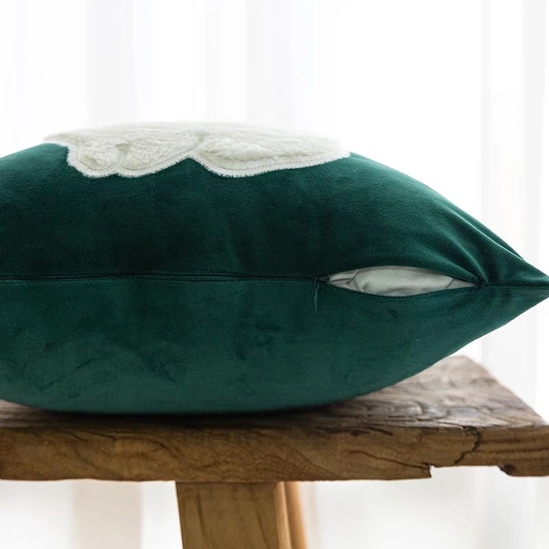 1psc Nordic Small Fresh Sofa Embroidery Pillow Cushion Bedroom Bed Pillowcover Decorative Backrest Flower Pillowcase 2